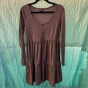 Wild Fable - long sleeve dress - grey - soft - comfortable - size Large